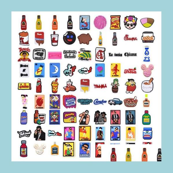 shoe parts accessories fast delivery pvc mexican food flags shoe charms decorations accessories for croc clog drop shoes dh9pm, White;pink
shoe parts accessories fast delivery pvc mexican food flags shoe charms decorations accessories for croc clog drop shoes dh9pm, White;pink
