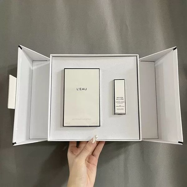 designer 2 in 1 makeup gift set no5 l eau perfume 100ml 147# lipsick 3.5g high version quality fast ship
designer 2 in 1 makeup gift set no5 l eau perfume 100ml 147# lipsick 3.5g high version quality fast ship