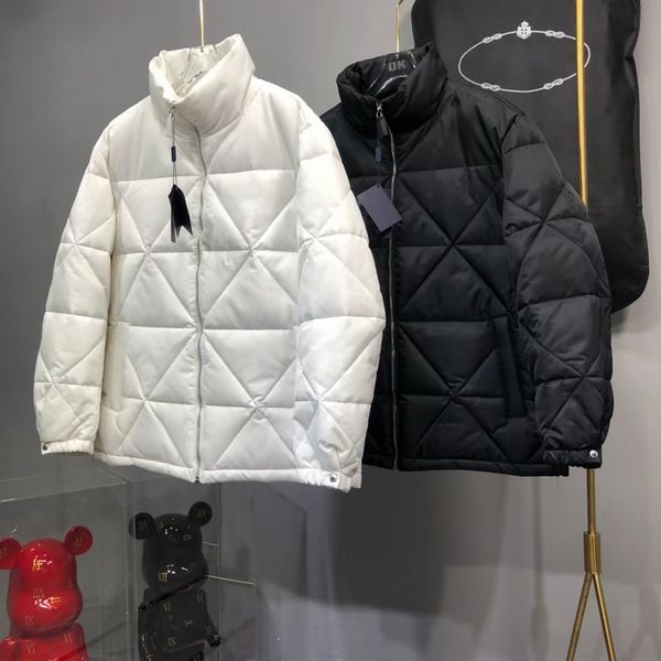 women designer luxury stand collar down real puff jackets coat winter outdoor cold-proof warm suit casual fashion streets logo print rhombus, Black
women designer luxury stand collar down real puff jackets coat winter outdoor cold-proof warm suit casual fashion streets logo print rhombus, Black