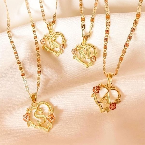 pendant necklaces gold plated customized heart flower initial letter pendant with figaro chain 24" 4mm name necklace heart valentines d, Silver
pendant necklaces gold plated customized heart flower initial letter pendant with figaro chain 24" 4mm name necklace heart valentines d, Silver