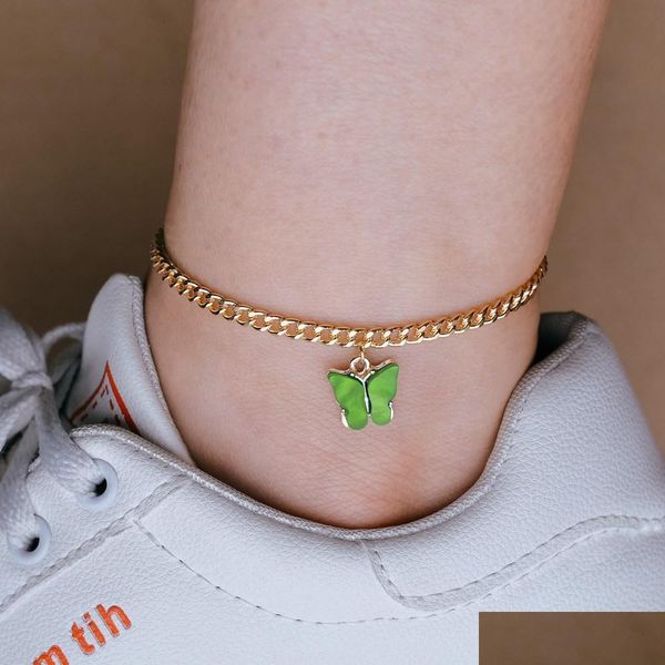 anklets women gold anklet chain summer beach butterfly ankle chains foot bracelet fashion jewelry will and sandy gift drop delivery dh6wl, Red;blue
anklets women gold anklet chain summer beach butterfly ankle chains foot bracelet fashion jewelry will and sandy gift drop delivery dh6wl, Red;blue