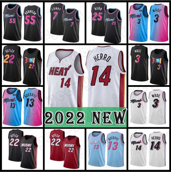 tyler 14 herro bam 13 ado jimmy 22 butler dwyane 3 wade basketball''nba''jersey kyle 7 lowry 55 robinson kendrick 25 nun, Black;red
tyler 14 herro bam 13 ado jimmy 22 butler dwyane 3 wade basketball''nba''jersey kyle 7 lowry 55 robinson kendrick 25 nun, Black;red