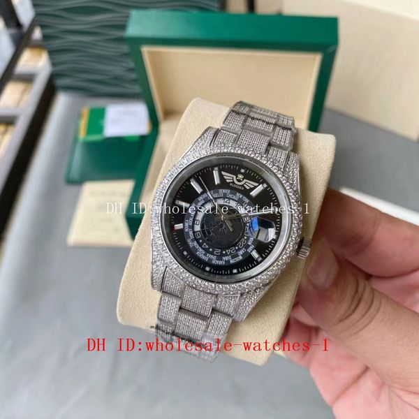5 star super 17 style full diamond watch sky-dweller stainless steel white 18k gold black dail 42mm watch 326935 automatic sapphire watches, Slivery;brown
5 star super 17 style full diamond watch sky-dweller stainless steel white 18k gold black dail 42mm watch 326935 automatic sapphire watches, Slivery;brown