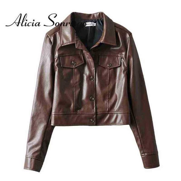 2021 winter women turndown collar loose pu leather vest fashion hipster solid punk motorcycle jacket with long sleeves jacket femme j220727, Black
2021 winter women turndown collar loose pu leather vest fashion hipster solid punk motorcycle jacket with long sleeves jacket femme j220727, Black