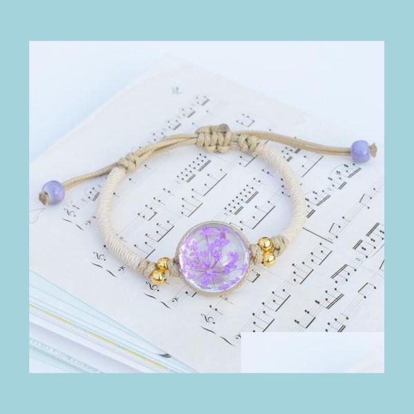 charm bracelets stylish hands bracelets immortalized flower glass ball rope chain charm strings dried flowers jewelry drop delivery dhwa1, Golden;silver
charm bracelets stylish hands bracelets immortalized flower glass ball rope chain charm strings dried flowers jewelry drop delivery dhwa1, Golden;silver