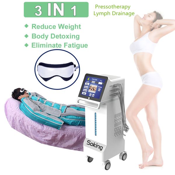 3 in 1 air pressure pressotherapy slimming machine 24 air cells lymphatic drainage body massage equipment eyes massager device with far infr
3 in 1 air pressure pressotherapy slimming machine 24 air cells lymphatic drainage body massage equipment eyes massager device with far infr