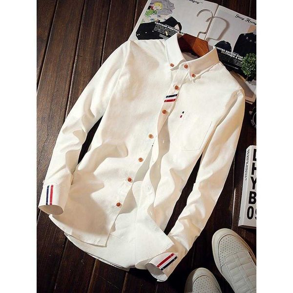 luxury shirt designer thoms brownns blouse men's shirts long sleeve fashion casual new white handsome tb thin coat leisure shirts loose, White;black
luxury shirt designer thoms brownns blouse men's shirts long sleeve fashion casual new white handsome tb thin coat leisure shirts loose, White;black