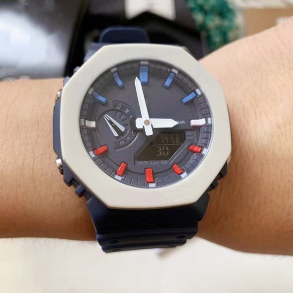 men's sport quartz digital watch led dual display world time waterproof full feature removable assembly iced out watch oak series, Slivery;brown
men's sport quartz digital watch led dual display world time waterproof full feature removable assembly iced out watch oak series, Slivery;brown