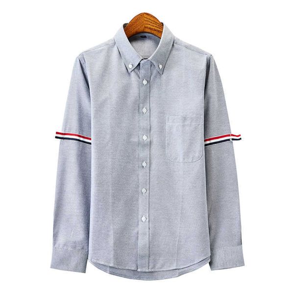 luxury shirt designer thoms brownns blouse spring men's tb long sleeve shirt red white blue stripe teenager couple thin leisure shirts, White;black
luxury shirt designer thoms brownns blouse spring men's tb long sleeve shirt red white blue stripe teenager couple thin leisure shirts, White;black