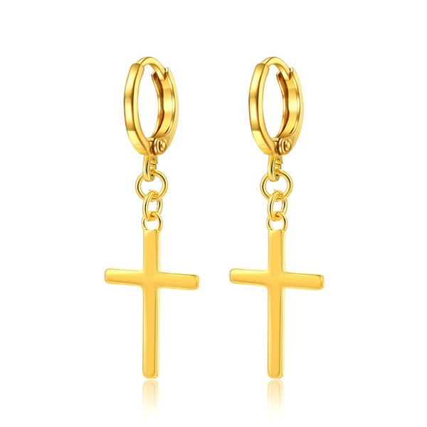 smooth cross fashion personality women dangle earrings 18k yellow gold filled classic simple style jewelry gift, Silver
smooth cross fashion personality women dangle earrings 18k yellow gold filled classic simple style jewelry gift, Silver