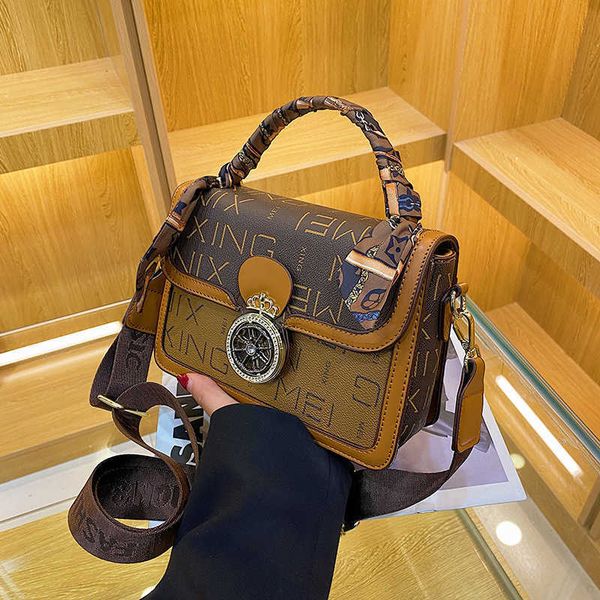 women 2022 lucky handbag fashion trend printing shoulder crossbody bag