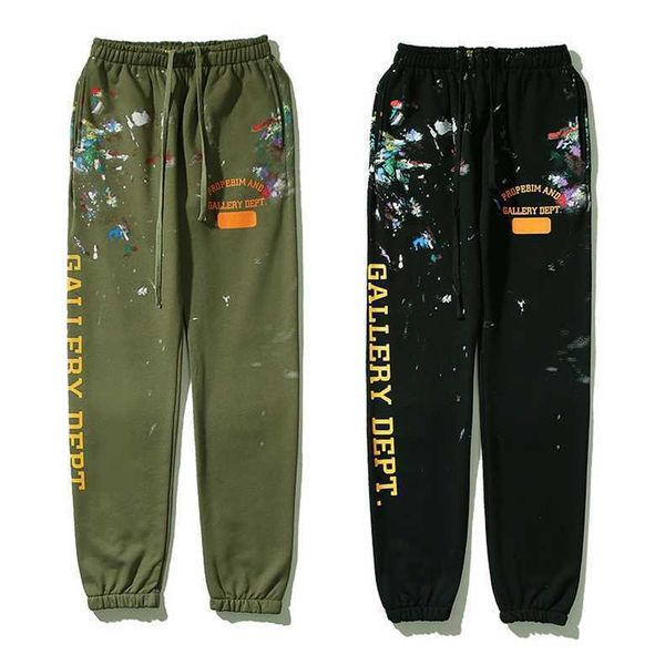 pants trendy brand glleryes designer dept american fashion graffiti letters hip-hop casual men's women's high street leggings 8vl7, Black 
pants trendy brand glleryes designer dept american fashion graffiti letters hip-hop casual men's women's high street leggings 8vl7, Black