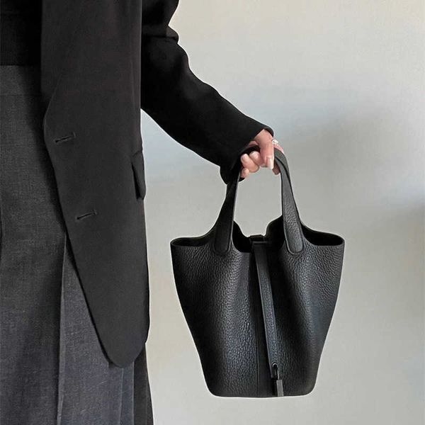 new manual waxed vegetable basket tc leather soblack large capacity portable tote bucket
new manual waxed vegetable basket tc leather soblack large capacity portable tote bucket