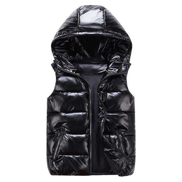 men's vests man/woman/ child winter hooded glossy cotton casual waistcoat sleeveless jacket warm overcoats hat 221109, Black;white
men's vests man/woman/ child winter hooded glossy cotton casual waistcoat sleeveless jacket warm overcoats hat 221109, Black;white