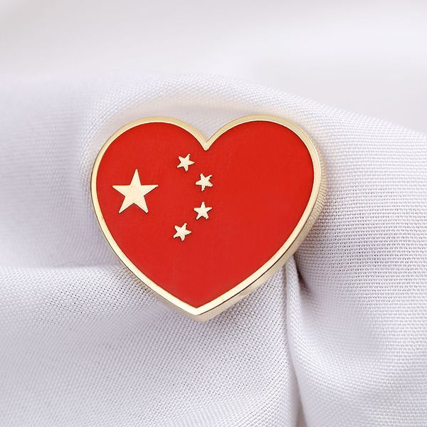 chinese five star red flag love heart brooches high end metal copper enamel magnet insignia commemorative badge national emblem, Gray
chinese five star red flag love heart brooches high end metal copper enamel magnet insignia commemorative badge national emblem, Gray