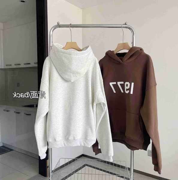 men's hoody fashion fog designer esenti 1977 printed sweater women new thickened fleece hoodie sweatshirt oversize ssential, Black
men's hoody fashion fog designer esenti 1977 printed sweater women new thickened fleece hoodie sweatshirt oversize ssential, Black