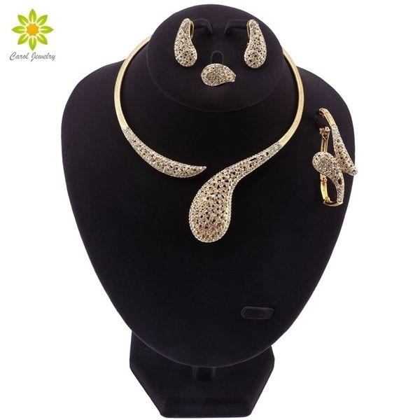 wedding jewelry sets gold color water drop pendant dubai costume african simple elegant necklace earring bracelet ring 221109, Slivery;golden
wedding jewelry sets gold color water drop pendant dubai costume african simple elegant necklace earring bracelet ring 221109, Slivery;golden