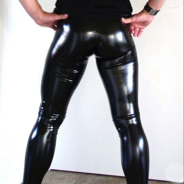 men's pants fashion men leather black pu leggings wetlook tights bar performance
men's pants fashion men leather black pu leggings wetlook tights bar performance