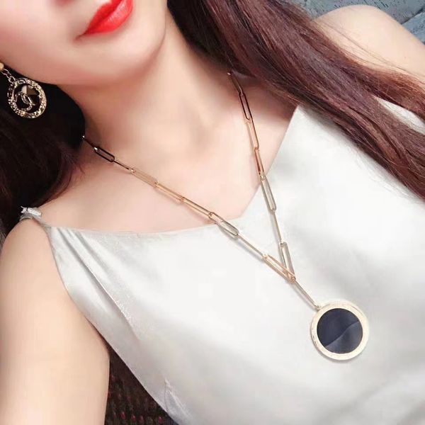 luxury design double sided necklace delicate charm pendant necklace high end designer jewelry accessories 18k gold plated selected gift clas, Silver
luxury design double sided necklace delicate charm pendant necklace high end designer jewelry accessories 18k gold plated selected gift clas, Silver