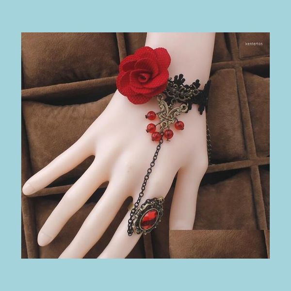 charm bracelets charm bracelets retro red rose lace bracelet finger hand chain harness women metal crystal steampunk lady vintage je dhxdn, Golden;silver
charm bracelets charm bracelets retro red rose lace bracelet finger hand chain harness women metal crystal steampunk lady vintage je dhxdn, Golden;silver