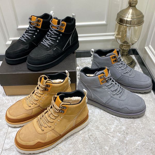 men's designer boots fashion leather warm shoes martin booties new style winter non-slip outdoor ankle boots with original box size 38-, Black
men's designer boots fashion leather warm shoes martin booties new style winter non-slip outdoor ankle boots with original box size 38-, Black