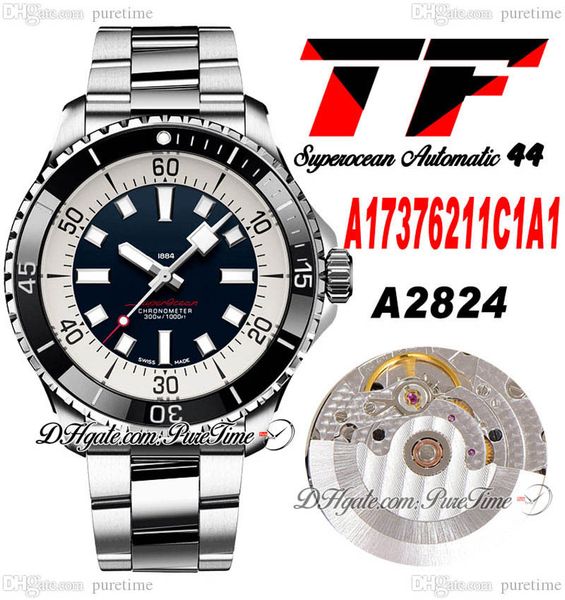 tf superocean 44 eta a2824 automatic mens watch a17376a31l1a1 black ceramic bezel blue white dial stick stainless steel bracelet super editi, Slivery;brown
tf superocean 44 eta a2824 automatic mens watch a17376a31l1a1 black ceramic bezel blue white dial stick stainless steel bracelet super editi, Slivery;brown