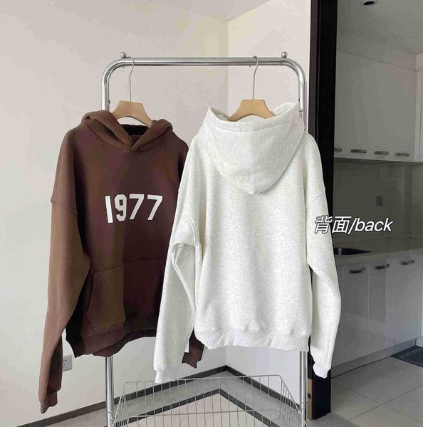 men's hoody fashion fog designer esenti warm and convenient 1977 flocking printed sweater women new thickened fleece hoodie sweatshirt, Black
men's hoody fashion fog designer esenti warm and convenient 1977 flocking printed sweater women new thickened fleece hoodie sweatshirt, Black