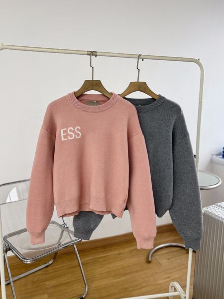 ess hoodies women sweaters pullover long sleeve loose knits womens crewneck sweater clothing essentials, White;black
ess hoodies women sweaters pullover long sleeve loose knits womens crewneck sweater clothing essentials, White;black