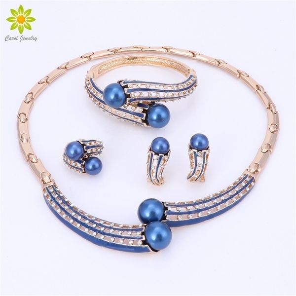 wedding jewelry sets brand gold color women accessories for simulated pearl crystal necklace earrings 221109, Slivery;golden
wedding jewelry sets brand gold color women accessories for simulated pearl crystal necklace earrings 221109, Slivery;golden