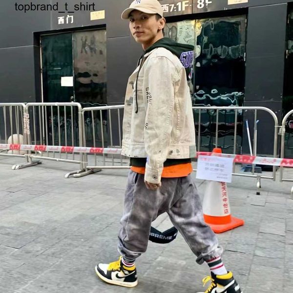 men's jackets designer lanvins handmade speckled beige apricot denim fashion streetwear jacket, Black;brown
men's jackets designer lanvins handmade speckled beige apricot denim fashion streetwear jacket, Black;brown