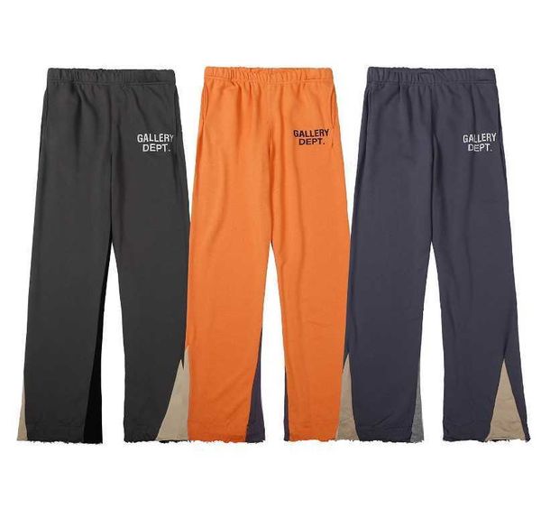 pants trendy glleryes designer brand dept high street patchwork flare sports loose casual vintage men's women's hygiene, Black
pants trendy glleryes designer brand dept high street patchwork flare sports loose casual vintage men's women's hygiene, Black