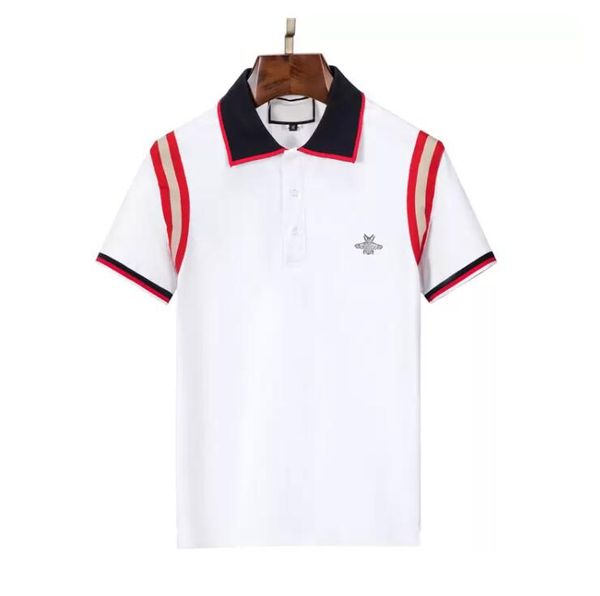 men's polo shirts summer new lapel short-sleeved t-shirt striped light business all-match high end brand fashion clothing, White;black
men's polo shirts summer new lapel short-sleeved t-shirt striped light business all-match high end brand fashion clothing, White;black