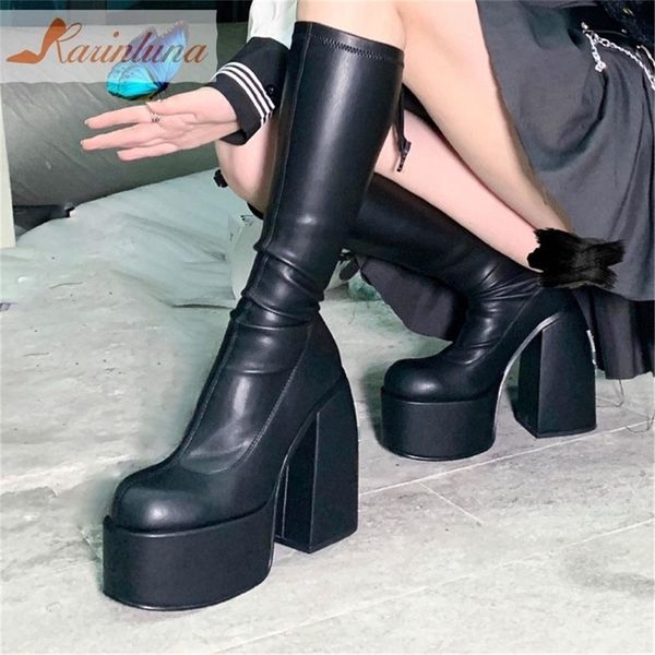 boots karinluna dropship party elegant chunky platform women great quality big size 48 walking comfy knee high 221110, Black
boots karinluna dropship party elegant chunky platform women great quality big size 48 walking comfy knee high 221110, Black