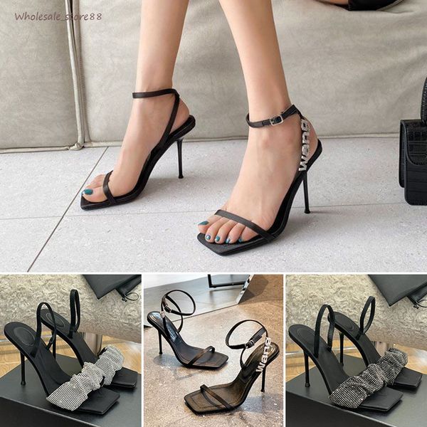 fashion heeled sandal women dress shoes sunflower crystal buckle decoration heels genuine leather sole cool shoe 9.5cm heel big size 35-42 w, Black
fashion heeled sandal women dress shoes sunflower crystal buckle decoration heels genuine leather sole cool shoe 9.5cm heel big size 35-42 w, Black