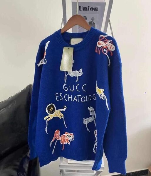 fashion pullover sweaters 2023gg women knit fall winter long sleeve embroidery neck knitted lady warm streetwear jersey mujer clothe, White;black
fashion pullover sweaters 2023gg women knit fall winter long sleeve embroidery neck knitted lady warm streetwear jersey mujer clothe, White;black