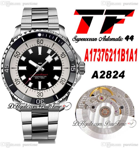 tf superocean 44 eta a2824 automatic mens watch a17376211b1a1 ceramic bezel black white dial stick stainless steel bracelet super edition wa, Slivery;brown
tf superocean 44 eta a2824 automatic mens watch a17376211b1a1 ceramic bezel black white dial stick stainless steel bracelet super edition wa, Slivery;brown