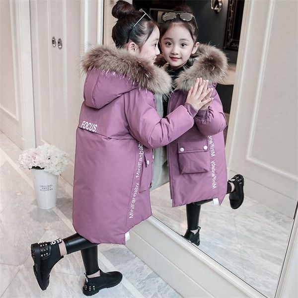 down coat winter warm jackets for girls fashion fur hooded children waterproof outwear kids cotton lined parkas 221110, Blue;gray
down coat winter warm jackets for girls fashion fur hooded children waterproof outwear kids cotton lined parkas 221110, Blue;gray