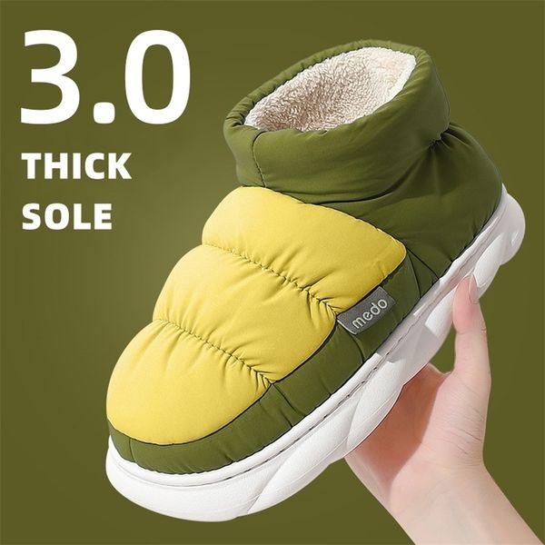 slippers winter men women warm down cotton home plush non-slip outdoor snow ankle boots thick platform ladies couples shoes 221110, Black
slippers winter men women warm down cotton home plush non-slip outdoor snow ankle boots thick platform ladies couples shoes 221110, Black