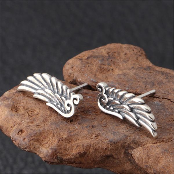 wings stud 925 sterling silver earrings gothic punk hand-made designer vintage luxury jewelry accessories gift, Golden;silver
wings stud 925 sterling silver earrings gothic punk hand-made designer vintage luxury jewelry accessories gift, Golden;silver