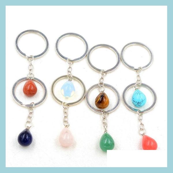 key rings fashion waterdrop natural stone pendant keychain quartz key rings pink crystal chains accessories drop delivery jewelry dhx1p, Slivery;golden
key rings fashion waterdrop natural stone pendant keychain quartz key rings pink crystal chains accessories drop delivery jewelry dhx1p, Slivery;golden