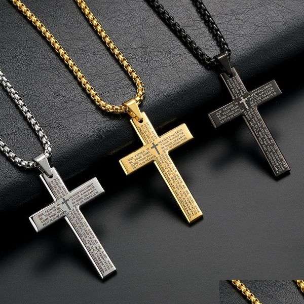pendant necklaces stainless steel cross pendants religious holy bible jesus christ gold black pendant necklaces jewelry drop delivery dhoak, Silver
pendant necklaces stainless steel cross pendants religious holy bible jesus christ gold black pendant necklaces jewelry drop delivery dhoak, Silver