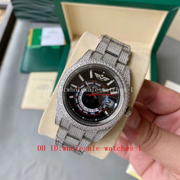 5 star super 17 style full diamond watch sky-dweller stainless steel white 18k gold black dail 42mm watch 326934 automatic sapphire watches, Slivery;brown
5 star super 17 style full diamond watch sky-dweller stainless steel white 18k gold black dail 42mm watch 326934 automatic sapphire watches, Slivery;brown