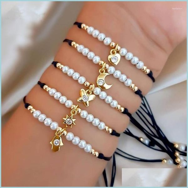 charm bracelets charm bracelets trendy star moon women bracelet adjustable imitation pearls rope bead for jewelry giftcharm kent22 d dhfvm, Golden;silver
charm bracelets charm bracelets trendy star moon women bracelet adjustable imitation pearls rope bead for jewelry giftcharm kent22 d dhfvm, Golden;silver