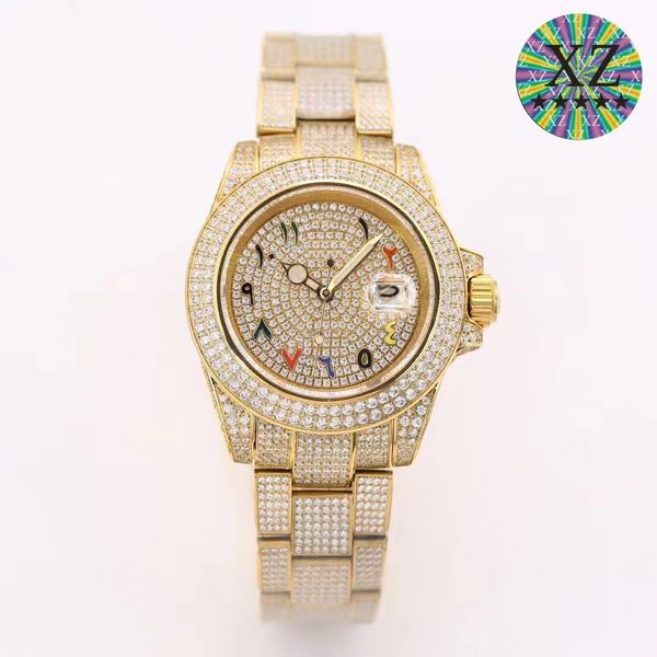 mens watch automatic machine 41mm silver band stainless steel inlaid full diamond mens life waterproof aaaaa, Slivery;brown
mens watch automatic machine 41mm silver band stainless steel inlaid full diamond mens life waterproof aaaaa, Slivery;brown