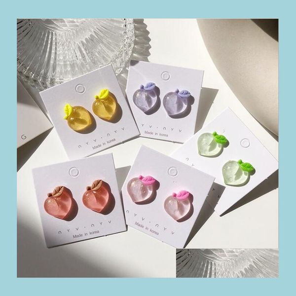 stud cute girls stud earrings korean peach heart acrylic earings for women 925 sier ear nail fashion jewelry wholesale drop delivery dhhg0, Golden;silver
stud cute girls stud earrings korean peach heart acrylic earings for women 925 sier ear nail fashion jewelry wholesale drop delivery dhhg0, Golden;silver