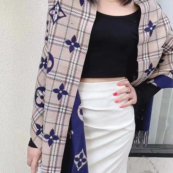 winter cashmere scarf classic check scarfs women men pashmina luxury shawls and scarves, Blue;gray
winter cashmere scarf classic check scarfs women men pashmina luxury shawls and scarves, Blue;gray