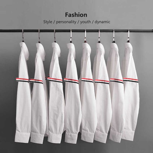 luxury shirt designer thoms brownns blouse casual fashion poplin slim white shirt couples tb men's long sleeves leisure shirts loose ca, White;black
luxury shirt designer thoms brownns blouse casual fashion poplin slim white shirt couples tb men's long sleeves leisure shirts loose ca, White;black