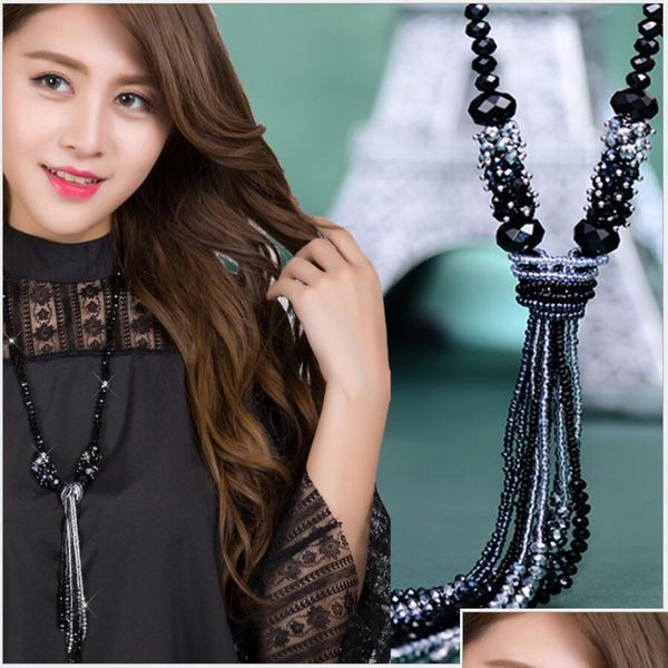 pendant necklaces austrian crystal beaded tassels necklace new 18 colors long fringe sweater chain female jewelry for sale drop deli dhehk, Silver
pendant necklaces austrian crystal beaded tassels necklace new 18 colors long fringe sweater chain female jewelry for sale drop deli dhehk, Silver