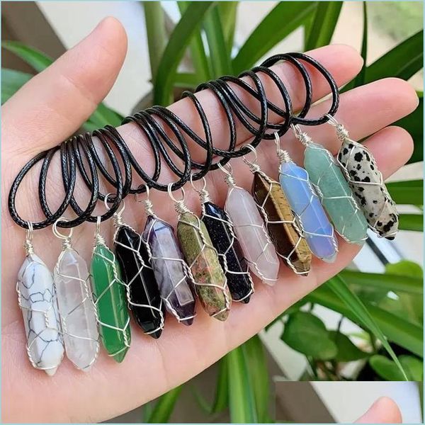 pendant necklaces assorted stone pillar pendum pendant wire wrap reiki healing crystal necklace hexagonal amethyst pink quartz chakr dhql9, Silver
pendant necklaces assorted stone pillar pendum pendant wire wrap reiki healing crystal necklace hexagonal amethyst pink quartz chakr dhql9, Silver