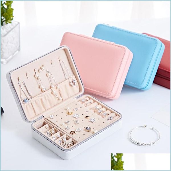 jewelry boxes portable jewelry box pu leather jewellery boxes simple mti function zipper ring earring necklace storage case wholesal dhmna, Black;white
jewelry boxes portable jewelry box pu leather jewellery boxes simple mti function zipper ring earring necklace storage case wholesal dhmna, Black;white